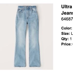 Abercrombie Ultra High Rise Vintage Flare Jeans